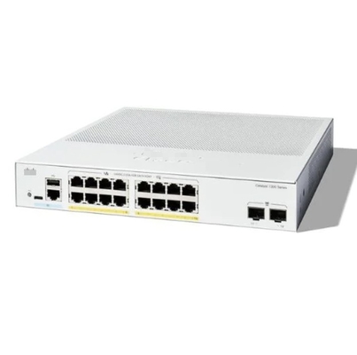 Cisco C1200-16P-2G - Cisco Switches 16x 10/100/1000 портов PoE+ с энергобюджетом 120 Вт, 2x Gigabit SFP, подключается к стойке