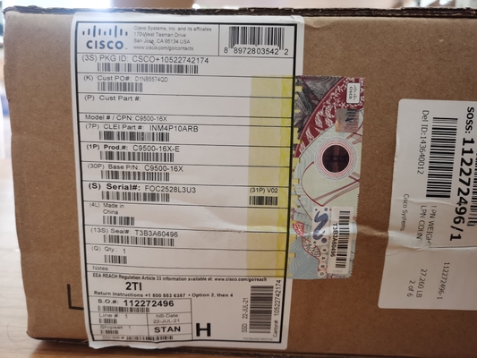 Cisco Catalyst C9500-16X-E 16-портный 10G коммутатор с лицензией NW Essentials
