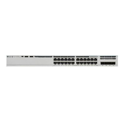 C9200L-24P-4G-E, коммутатор Cisco Catalyst 9200L, 24 порта PoE+/4 восходящих канала 1G/основные сетевые компоненты