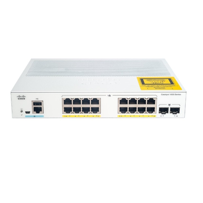 Cisco C1000-16T-2G-L Catalyst 1000 16-портовый управляемый коммутатор Gigabit Ethernet с 2 восходящими каналами Gigabit SFP | Корпоративный сетевой коммутатор