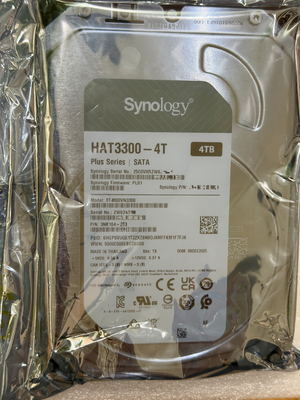 Внутренний жесткий диск Synology Plus Series HAT3300-4T 4 ТБ 3,5 дюйма SATA III NAS